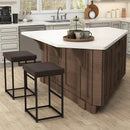 30 Inch Barstools Set of 2 with PU Leather Cover by LJGDeals