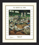 MLB Baseball's Greatest All-Stars Exclusive Dream Scene Framed Lithograph Artwork Print by Dynasty Sports & Framing