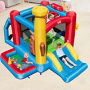 Baseball Themed Inflatable Bounce House with Ball Pit and Ocean Balls with 735W Blower by LJGDeals