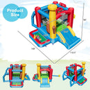 Baseball Themed Inflatable Bounce House with Ball Pit and Ocean Balls with 735W Blower by LJGDeals