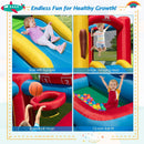 Baseball Themed Inflatable Bounce House with Ball Pit and Ocean Balls with 735W Blower by LJGDeals