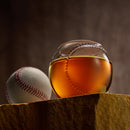 Baseball Round Whiskey Glasses | 10oz Whiskey Glass Set of 2