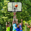 Basketball Hoop with 5.4-6.6FT Adjustable Height and 50 Inch Backboard-Black by LJGDeals