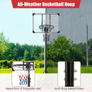 5.8-6.8 FT Basketball Hoop Height Adjustable Basketball System with Wheels and Fillable Base by LJGDeals