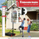 5.8-6.8 FT Basketball Hoop Height Adjustable Basketball System with Wheels and Fillable Base by LJGDeals