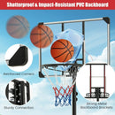 5.8-6.8 FT Basketball Hoop Height Adjustable Basketball System with Wheels and Fillable Base by LJGDeals