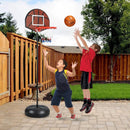 2-in-1 Height Adjustable Kids Basketball Hoop with Dart Board by LJGDeals