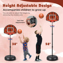 2-in-1 Height Adjustable Kids Basketball Hoop with Dart Board by LJGDeals