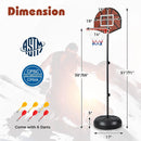 2-in-1 Height Adjustable Kids Basketball Hoop with Dart Board by LJGDeals