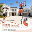 Basketball Return Attachment with 4 Tool-Free Detachable Hooks (Fit 18 Inch Rims) by LJGDeals