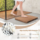Waterproof HIPS Bath Spa Shower Mat with Non Slip Foot Pads by LJGDeals