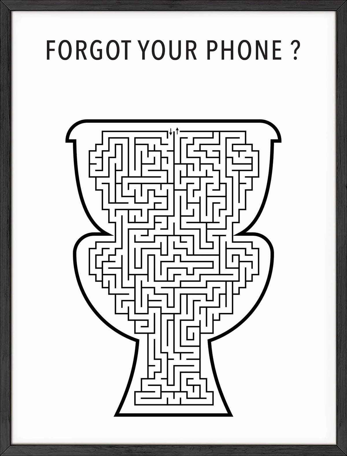 Funny bathroom maze