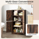 Bathroom Cabinet 43.5 inch Storage Cabinet with Doors and Adjustable Shelves by LJGDeals