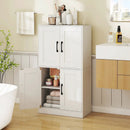 Bathroom Cabinet 43.5 inch Storage Cabinet with Doors and Adjustable Shelves by LJGDeals