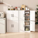Bathroom Cabinet 43.5 inch Storage Cabinet with Doors and Adjustable Shelves by LJGDeals
