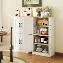 Bathroom Cabinet 43.5 inch Storage Cabinet with Doors and Adjustable Shelves by LJGDeals