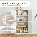 Bathroom Cabinet 43.5 inch Storage Cabinet with Doors and Adjustable Shelves by LJGDeals