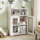 Bathroom Cabinet Freestanding Cabinet with 2 Doors and 3-Level Adjustable Shelf by LJGDeals