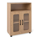Bathroom Cabinet Freestanding Cabinet with 2 Doors and 3-Level Adjustable Shelf by LJGDeals