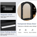 Bathroom Floor Cabinet with Adjustable Shelf and Glass Door by LJGDeals