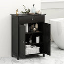 Bathroom Floor Cabinet Freestanding Storage Organizer with 2 Doors by LJGDeals