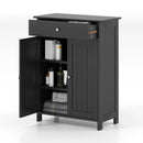 Bathroom Floor Cabinet Freestanding Storage Organizer with 2 Doors by LJGDeals