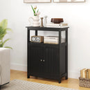 Bathroom Floor Cabinet Freestanding Storage Organizer with Open Compartment by LJGDeals