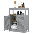 Freestanding Bathroom Floor Cabinet with Double Shutter Doors by LJGDeals
