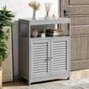 Freestanding Bathroom Floor Cabinet with Double Shutter Doors by LJGDeals