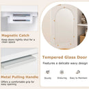 Bathroom Floor Cabinet Wood Side Storage Organizer with Adjustable Shelf-White by DirectDeals