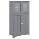 Bathroom Floor Storage Locker Kitchen Cabinet with Doors and Adjustable Shelf by LJGDeals