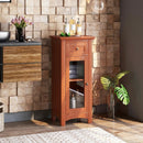 Bathroom Freestanding Storage Cabinet with Single Glass Door by LJGDeals