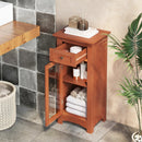 Bathroom Freestanding Storage Cabinet with Single Glass Door by LJGDeals