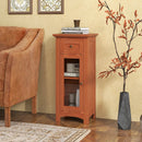 Bathroom Freestanding Storage Cabinet with Single Glass Door by LJGDeals