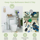 Bathroom Over the Toilet Floor Storage Organizer with Adjustable Shelves by LJGDeals