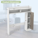 Bathroom Over the Toilet Floor Storage Organizer with Adjustable Shelves by LJGDeals