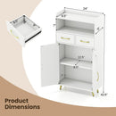 Freestanding Bathroom Storage Cabinet with 2 Drawers & Doors by LJGDeals