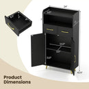 Freestanding Bathroom Storage Cabinet with 2 Drawers & Doors by LJGDeals