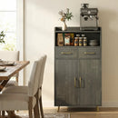Freestanding Bathroom Storage Cabinet with 2 Drawers & Doors by DirectDeals