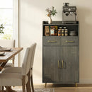 Freestanding Bathroom Storage Cabinet with 2 Drawers & Doors by LJGDeals