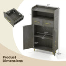 Freestanding Bathroom Storage Cabinet with 2 Drawers & Doors by LJGDeals