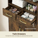 Freestanding Bathroom Storage Cabinet with 2 Drawers & Doors by LJGDeals