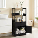 Bathroom Floor Cabinet with Open Shelves and Drawer by LJGDeals