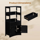 Bathroom Floor Cabinet with Open Shelves and Drawer by LJGDeals