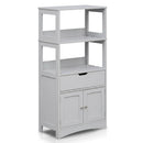Bathroom Floor Cabinet with Open Shelves and Drawer by LJGDeals