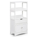 Bathroom Floor Cabinet with Open Shelves and Drawer by LJGDeals