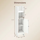 Bathroom Slim Cabinet Corner with Door and Adjustable Shelf by LJGDeals