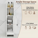 Bathroom Slim Cabinet Corner with Door and Adjustable Shelf by LJGDeals