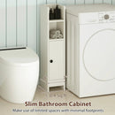 Bathroom Slim Cabinet Corner with Door and Adjustable Shelf by LJGDeals