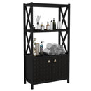 Bathroom Storage Cabinet with Open Shelves and Double Doors by LJGDeals